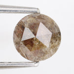 brown colour round diamond 0.53 carat round diamond band ring