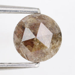 brown colour round diamond 0.53 carat round diamond band ring