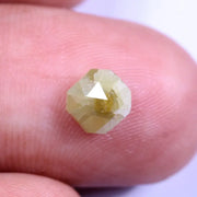 0.87 Ct loose yellow Colored Diamond Asscher cut Diamond  natural Loose diamond For Jewerlly 