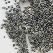 black cube shaped raw diamond with natural rough texture for custom jewelry