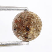 brown colour round diamond 0.53 carat round diamond band ring