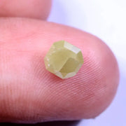 0.87 Ct loose yellow Colored Diamond Asscher cut Diamond  natural Loose diamond For Jewerlly 