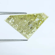 5.52 Ct Luxury Yellow Trillion Cut Lab-Grown Diamond Loose Stone with Vibrant Fancy Yellow Color for Wedding Ring