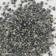 black cube shaped raw diamond with natural rough texture for custom jewelry