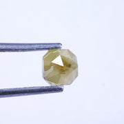 0.87 Ct loose yellow Colored Diamond Asscher cut Diamond  natural Loose diamond For Jewerlly 