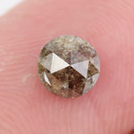 brown colour round diamond 0.53 carat round diamond band ring