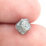 blue clor raw blue diamond and raw cut diamond ring