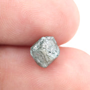 blue clor raw blue diamond and raw cut diamond ring