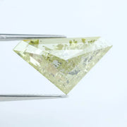 5.52 Ct Luxury Yellow Trillion Cut Lab-Grown Diamond Loose Stone with Vibrant Fancy Yellow Color for Wedding Ring