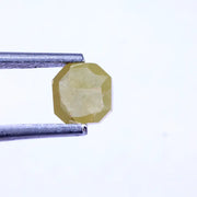 0.87 Ct loose yellow Colored Diamond Asscher cut Diamond  natural Loose diamond For Jewerlly 
