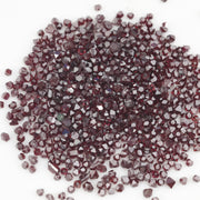 deep red uncut lab grown diamond beads in rough form for jewelry making