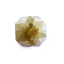 0.87 Ct loose yellow Colored Diamond Asscher cut Diamond  natural Loose diamond For Jewerlly 