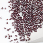 deep red uncut lab grown diamond beads in rough form for jewelry making