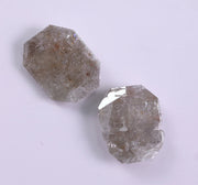 1.07 Ct Grey Colored Diamond Pair Radiant Cut Diamond Use For Jewerly Unique Diamond 