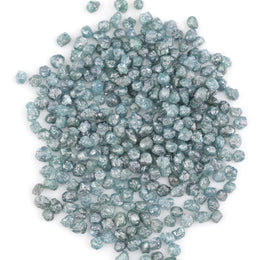 blue uncut raw diamond with rough natural surface for custom jewelry