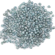 blue uncut raw diamond with rough natural surface for custom jewelry