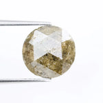 Fine 4.37Ct Natural Diamond Round Brilliant Cut Diamond Yellowish-Grey Colored Diamond Loose Stone  For Fine Jewelry 