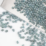 blue uncut raw diamond with rough natural surface for custom jewelry