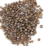 brown cube shaped rough diamond for custom jewelry and collectors