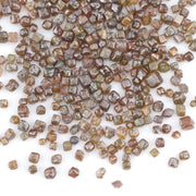brown cube shaped rough diamond for custom jewelry and collectors
