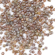 brown cube shaped rough diamond for custom jewelry and collectors