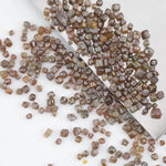 brown cube shaped rough diamond for custom jewelry and collectors