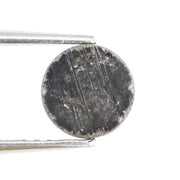 round natural diamond ring and Black grey diamonds natural jewelry rose cut diamond round diamond