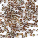 brown cube shaped rough diamond for custom jewelry and collectors