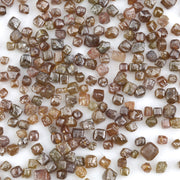 brown cube shaped rough diamond for custom jewelry and collectors