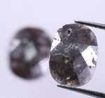 1.34 Carat Natural Oval Shape Loose Diamond Pair Black Colored Diamond Use For Jewerly
