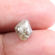 1.10 Ct loose uncut raw diamond natural grey rough stone for jewelry making.
