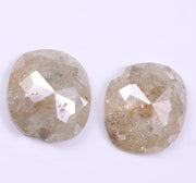 1.60 Ct Oval Cut Diamond Pair Grey Colored Diamond Use For Jewerly Unique Diamond 