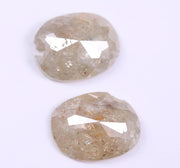 1.60 Ct Oval Cut Diamond Pair Grey Colored Diamond Use For Jewerly Unique Diamond 