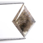 Natural brown gray diamond earrings with deep opaque brilliance set in fine metal. These conflict-free natural diamonds create a bold and elegant look