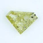 3.11 Ct pentagon cut yellow lab grown diamond, loose antique style fancy yellow diamond with unique five-sided shape and brilliant faceting, ideal for custom ring or bespoke fine jewelry design.