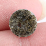 Natural 3.66Ct Yellowish - Grey Colored Diamond Round Brilliant Cut Diamond Loose Stone For Custom Fine Jewelry 