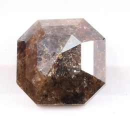 2.63 carat luxury Asscher cut brown natural diamond loose stone featuring rich fancy brown color, sharp step-cut facets, and elegant brilliance, ideal for custom engagement rings, fine jewelry designs, and premium diamond collections.