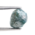 blue color diamond coated gems and diamond natural shape