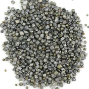 grey black cube shaped rough diamond for jewelry making