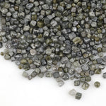 grey black cube shaped rough diamond for jewelry making