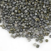 grey black cube shaped rough diamond for jewelry making