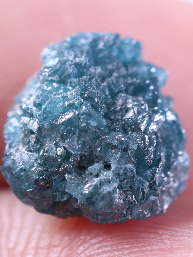 Natural Raw Diamond 2.55 Carat Blue Diamond