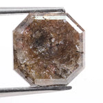2.63 carat luxury Asscher cut brown natural diamond loose stone featuring rich fancy brown color, sharp step-cut facets, and elegant brilliance, ideal for custom engagement rings, fine jewelry designs, and premium diamond collections.