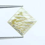 2.28 Ct Square Shape Yellow Lab-Grown Diamond Loose Fancy Color Stone for Custom Jewelry Design