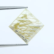 2.28 Ct Square Shape Yellow Lab-Grown Diamond Loose Fancy Color Stone for Custom Jewelry Design
