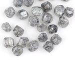 five-piece CVD diamond set with uncut lab grown stones for gold ring creation