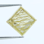 2.28 Ct Square Shape Yellow Lab-Grown Diamond Loose Fancy Color Stone for Custom Jewelry Design
