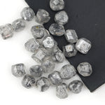 five-piece CVD diamond set with uncut lab grown stones for gold ring creation