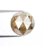 Fine 7.13Ct Natural Yellowish-Black Colored Diamond Round Brilliant Cut Diamond For Fine Jewelry 