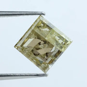 1.55 Ct Fancy Yellow Square Cut Loose Lab-Grown Diamond with Bright Color for Luxury Ring and Fine Jewelry